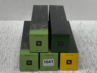 5 X ASSORTED NESPRESSO MULTI-PACK VERTUO COFFEE PODS IN VARIOUS FLAVOURS TO INCLUDE MEXICO - BBE 31/07/2025: LOCATION - H16