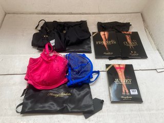 QTY OF ASSORTED HONEY BIRDETTE ITEMS TO INCLUDE MELISSA SHORT AND CAMI SLEEP SET IN BLACK RRP : £155: LOCATION - J5