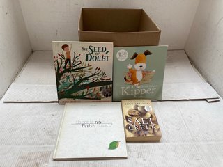 QTY OF ASSORTED BOOKS TO INCLUDE KIPPER BY MICK INKPEN AND THE SEED OF DOUBT BY IRENA BRIGNULL: LOCATION - J6