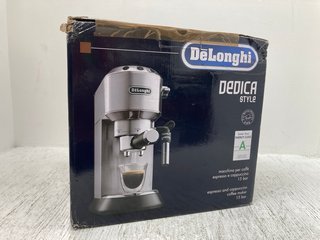 DELONGHI DEDICA STYLE COFFEE MACHINE IN CHROME: LOCATION - E14