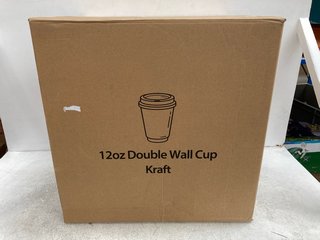 QTY OF DOUBLE WALL 12OZ KRAFT PAPER CUPS: LOCATION - E12