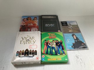 QTY OF DVDS AND CDS TO INCLUDE THE VICAR DIBLEY (PLEASE NOTE: 18+YEARS ONLY. ID MAY BE REQUIRED): LOCATION - J8