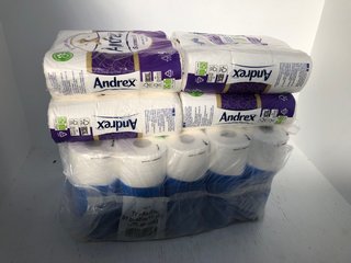 QTY OF ASSORTED TOILET TISSUE TO INCLUDE ANDREX SUPREME QUILTS PACK OF 9 ROLLS: LOCATION - J13