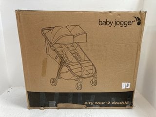 BABY JOGGER CITY TOUR 2 DOUBLE PUSHCHAIR IN PITCH BLACK - RRP: £509: LOCATION - J15