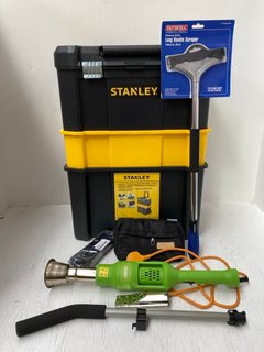 QTY OF ASSORTED TOOLS TO INCLUDE STANLEY ESSENTIALS ROLLING WORKSHOP WITH METAL LATCHES: LOCATION - I16