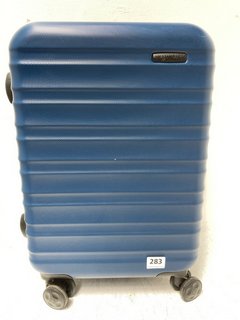 HARDCASE 4 WHEEL SMALL SUITCASE IN NAVY BLUE: LOCATION - I14