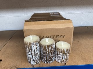 5 X BOXES OF FLAMELESS CANDLES SET OF 3: LOCATION - I10