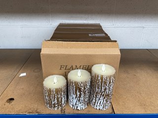 5 X BOXES OF FLAMELESS CANDLES SET OF 3: LOCATION - I10