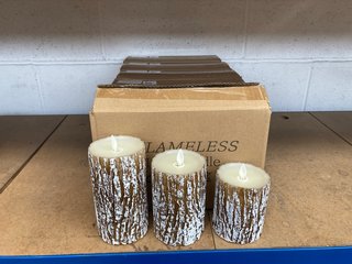 5 X BOXES OF FLAMELESS CANDLES SET OF 3: LOCATION - I9