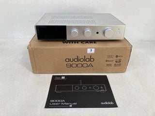 AUDIOLAB 9000A INTEGRATED AMPLIFIER IN SILVER - RRP £1,999.00: LOCATION - FRONT BOOTH