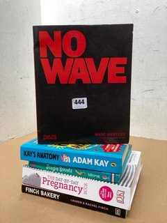 5 X ASSORTED BOOKS TO INCLUDE NO WAVE BY MARC MASTERS: LOCATION - I8