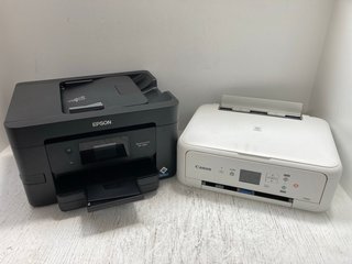 CANON PRINTER IN WHITE MODEL PIXMA TS5151 TO INCLUDE EPSON PRINTER IN BLACK MODEL WF-3820DWF: LOCATION - J20