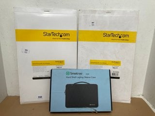 2 X STAR TECH PRIVACY SHEETS FOR 24" MONITORS TO INCLUDE SMARTEE HARD SHELL LAPTOP SLEEVE CASE: LOCATION - I6