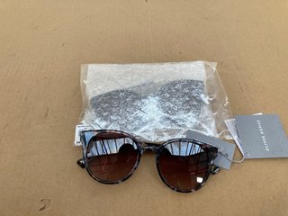 2 X OLIVER BONAS HANDMADE PREPPY MILKY MARBLE TORT SUNGLASSES - COMBINED RRP £100: LOCATION - I3