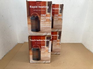 4 X RAPID HEATING PORTABLE HOT HEART HEATERS: LOCATION - H1