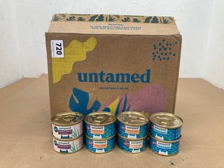 UNTAMES MULTI-PACK WET CAT FOOD TINS IN VARIOUS FLAVOURS TO INCLUDE TUNA - BBE 07/09/2026: LOCATION - H1