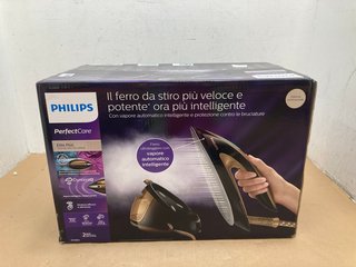 PHILIPS PERFECT CORE STEAM GENERATOR IRON IN BLACK & GOLD - RRP £560: LOCATION - H2