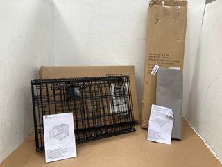 ELEVATED COOLING PET BED TO INCLUDE METAL FOLDABLE DOG CRATE: LOCATION - H3