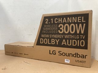 LG US40T SOUNDBAR WITH STEREO - RRP £180: LOCATION - H5