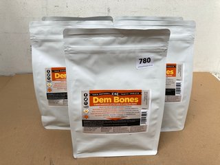 5 X CSJ DEM BONES 750G DOG FOOD BAGS - BBE 11/06/2025: LOCATION - H5