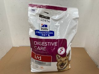 HILLS PRESCRIPTION DIET 12KG DIGESTIVE CARE DRY DOG FOOD - BBE 10/2025: LOCATION - H5