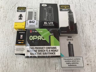 7 X ASSORTED VAPE KIT ITEMS TO INCLUDE TOTALLY WICKED OPAL MULTI-PACK VAPE KITS (PLEASE NOTE: 18+YEARS ONLY. ID MAY BE REQUIRED): LOCATION - EO