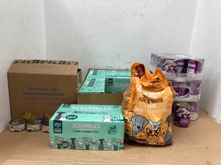 QTY OF ASSORTED PET FOOD TO INCLUDE 3 X MULTI-PACK BILLY + MARGOT CHICKEN WITH SUPERFOODS ADULT ANIMAL PROTEIN CANS - BBE 05/03/2026: LOCATION - H9