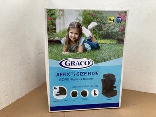 GRACO AFFIX I-SIZE R129 ISOFIX HIGHBACK BOOSTER SEAT: LOCATION - H9