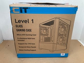 CIT LEVEL 1 GLASS MICRO-ATX GAMING CASE: LOCATION - H13