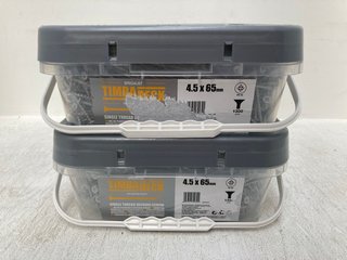 2 X TUBS OF TIMBA DECK SINGLE THREAD DECKING SCREWS: LOCATION - C15