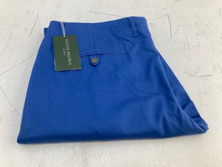 OLIVER BROWN LONDON MENS BROMPTON CHINOS IN MID BLUE - UK 38L - RRP £135.00: LOCATION - C14