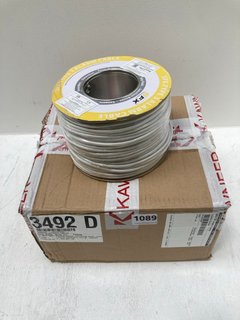 SFX TYPE 3 ALARM CABLE REEL TO ALSO INCLUDE BOX OF METAL PLATES: LOCATION - C12