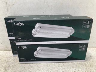 4 X LUXNA LXEBH 3W LED EMERGENCY BULKHEADS: LOCATION - C11