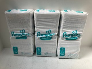 3 X PACKS OF PAMPERS 48PK SIZE 6 NAPPIES: LOCATION - C10