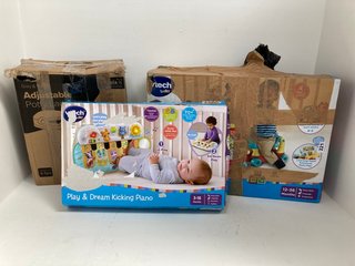 3 X ASSORTED BABY ITEMS TO INCLUDE VTECH PLAY & DREAM KICKING PIANO: LOCATION - WA10