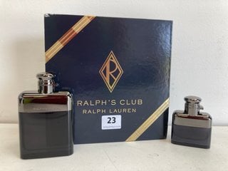 RALPH LAUREN RALPHS CLUB EAU DE PARFUM/VAPORISATEUR GIFT SET - RRP £100: LOCATION - BOOTH