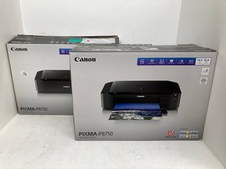 2 X CANON PIXMA IP8750 INKJET PHOTO PRINTERS IN BLACK: LOCATION - A16