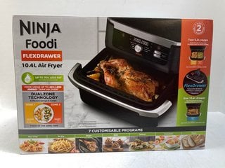 NINJA FOODI FLEX-DRAWER 10.4 LITRE AIR FRYER - MODEL AF500UK - RRP £269: LOCATION - BOOTH