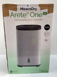 MEACO-DRY ARETE ONE 25 LITRE DEHUMIDIFIER & AIR PURIFIER - RRP £299: LOCATION - BOOTH