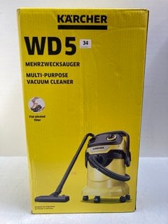 K'A'RCHER WD5 MULTI-PURPOSE VACUUM CLEANER(SEALED) - RRP £179: LOCATION - BOOTH