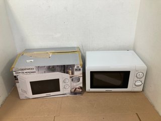 DAEWOO 800W 20 LITRE MICROWAVE OVEN IN WHITE: LOCATION - A12