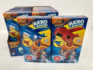 QTY OF THE FUN SQUAD AERO LAUNCHERS IN BLUE/RED: LOCATION - A3