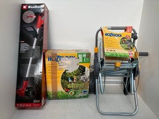 3 X ASSORTED GARDEN ITEMS TO INCLUDE EINHELL GC-CC 18V CORDLESS GROUT CLEANER: LOCATION - A2