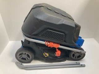 HYUNDAI HYM3300E 1200W LAWNMOWER IN BLUE: LOCATION - A1