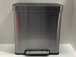 SONGMICS TWIN PEDAL BIN IN STAINLESS STEEL: LOCATION - A1