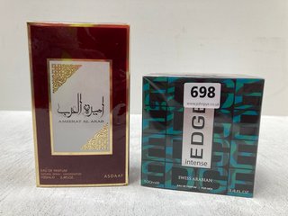 SWISS ARABIAN INTENSE EDGE 100ML EAU DE PARFUM TO ALSO INCLUDE ASDAAF AMEERAT AL ARAB 100ML EAU DE PARFUM: LOCATION - B5