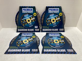 4 X DIAMOND BLADE P3-B 300MM CUTTING BLADES - MODEL DP15015 (PLEASE NOTE: 18+YEARS ONLY. ID MAY BE REQUIRED): LOCATION - B6