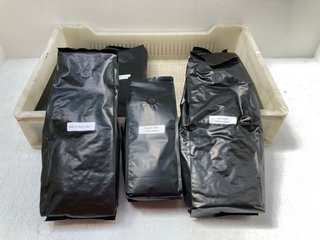 5 X PACKS OF COFFEE BEANS - BBE UNKNOWN TO ALSO INCLUDE PACK OF SWEET MILK CHOCOLATE POWDER - BBE UNKNOWN: LOCATION - B9