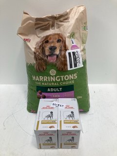 2 X BOXES ROYAL CANIN URINARY DOG FOOD - BBE 26/3/26 TO ALSO INCLUDE PACK OF HARRINGTONS THE NATURAL CHOICE 15KG ADULT DOG BISCUITS - BBE 2/9/25: LOCATION - B12