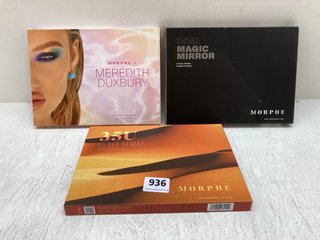 3 X ASSORTED MORPHE MAKE UP PALETTES TO INCLUDE 35U GILDED DESERT ARTISTRY PALETTE: LOCATION - B17